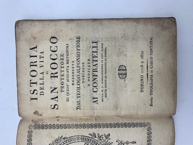 Istoria della vita di San Rocco protettore di quest'augusta metropoli